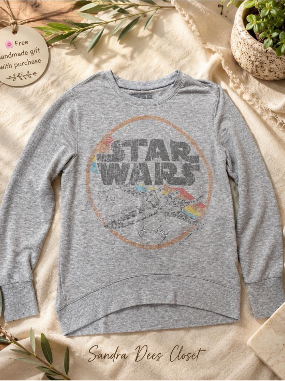 Star Wars Gray Long-Sleeve Tee
